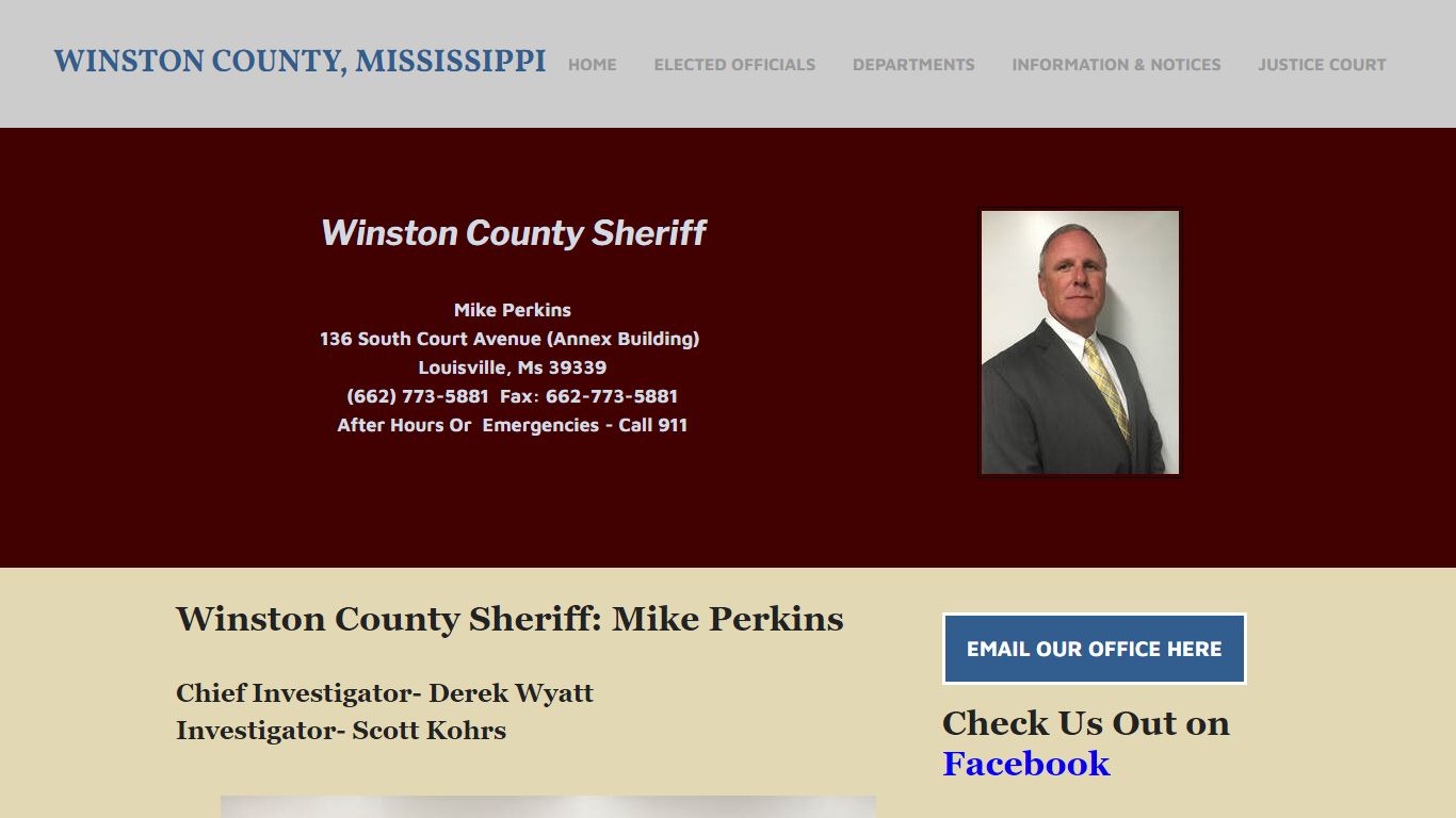 Sheriff - Winston County, Mississippi